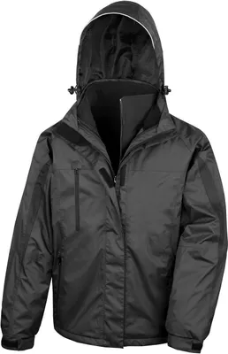 Produktbild von Result R400M | Herren 3 in 1 Softshell Journey Jacke - Farbe: Black/Black - Größe: L