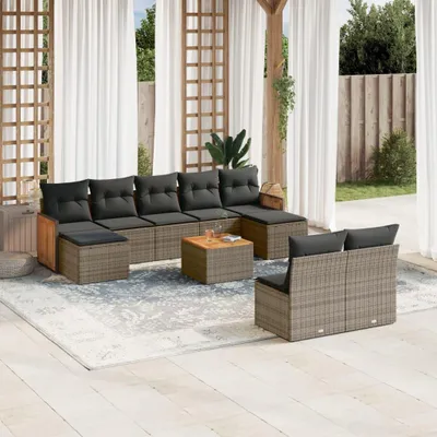 Produktbild von Loungeset – Loungemöbel – Gartenset – Gartenmöbel – Balkonset – Wetterbeständiges PE-Rattan