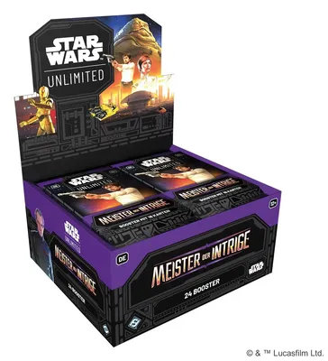 Star Wars: Unlimited Booster Display – 24 Packs, Master of Intrige, Deutsch