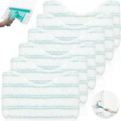 Obrázek produktu pro Náhradní návlek Leifheit sada 6 kusů 20 x 125 cm mikrovlákno se štětinami koupelnová stěrka - čistič koupelen - teleskopická