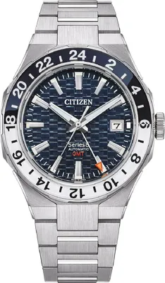 Citizen NB6034-58L Herrenuhr Automatik Series 8 GMT Stahl/Blau 1