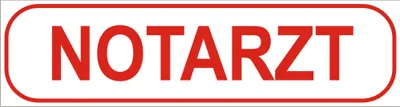 Produktbild von INDIGOS UG - Magnetschild "Notarzt" 30 x 8 cm - Magnetfolie für Auto / LKW / Truck / Baustelle / Firma