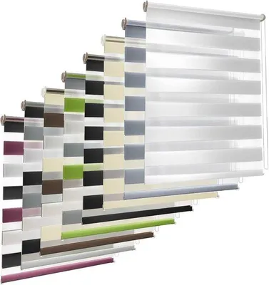 Productafbeelding van Dubbel Rolgordijn zonder Boren - Duo-Rolgordijn, Ondoorzichtig en Lichtdoorlatend, Voor Ramen en Deuren, 100 x 230 cm