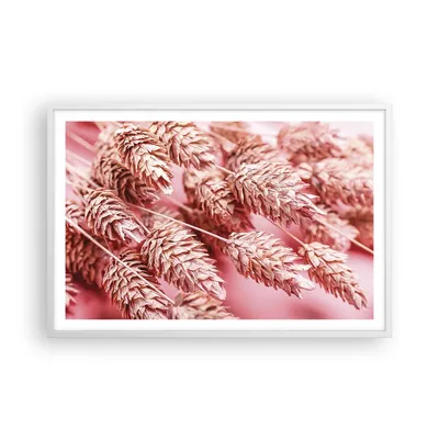 Produktbild von Gerahmtes Poster - Weißer Rahmen - Klinge Gras getrocknet - 91,5x61 cm - Wand Bild - Wanddeko - Wandbilder - Kunstposter - Wandposter - Bilderrahmen - Bilder - Kunstdruck - P2WAA91x61-5120