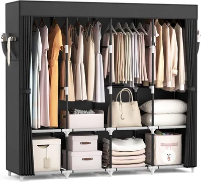 Image de Armoire avec grande capacité et 4 étagères