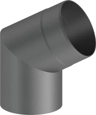 Produktbild von Ø 200 mm Ofenrohr Bogen 60° - gussgrau