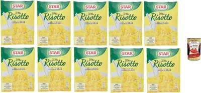 Produktbild von Star Il Mio Risotto Milanese, Cremiges Reis mit Safran 100% italienisch Fertiggerichte 10x 175 g + Italian Gourmet polpa 400g