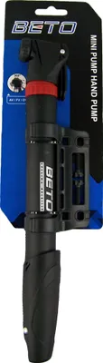 Produktbild von Beto Mini Teleskop Luftpumpe Kopf beweglich AV, DV, SV mit Halter Fahrrad Pumpe