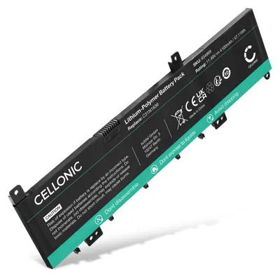 Image de CELLONIC 1x Batterie pour Ordinateur portable Compatible avec ASUS Vivobook Pro 15 N580VD, Vivobook Pro 15 N580, Vivobook Pro 15 N580GD, C31N1636 - (4100mAh, 11.49V)