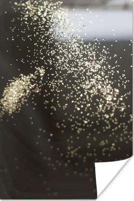 Produktbild von MuchoWow® Poster Marmor - Gold - Schwarz - Luxus 80x120 cm - Papierdruck