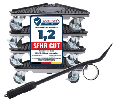 Obrázek produktu pro Sada pro přepravu nábytku, 7 kusů, nosnost až 1050 kg