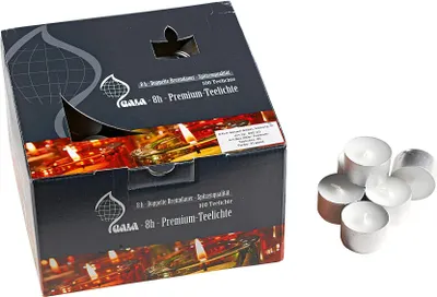 Produktbild von Teelichte Ø4cm 100er Karton weiß