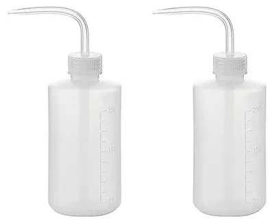 2er-Set Kunststoff-Gießkannen, transparent, 250 ml, für Pflanzen