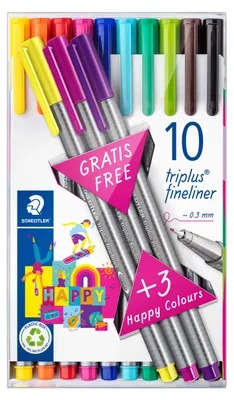 Produktbild von Staedtler 334 TB13, Mehrfarbig, Fein, Mehrfarbig, Rund, Tinte auf Wasserbasis, 0,3 mm
