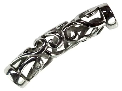 1 Edelstahl Röhre, Spacer, 42x9x9,5mm