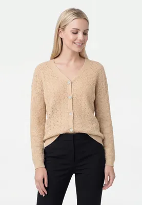 Produktbild von CHANCERY damen strickjacke - beige, XS/S