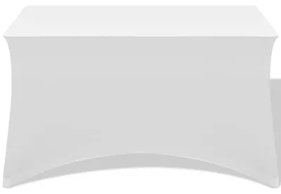 Obrázok produktu pre vidaXL Stretch Table Cover 2 ks 183 x 76 x 74 cm White