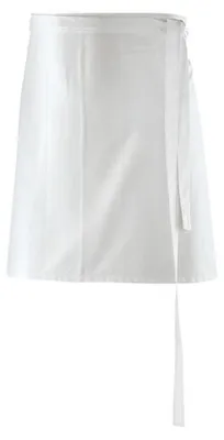Productafbeelding van Exner - Effen, korte schort LT3946 (one size) (wit)