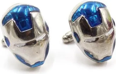 Image de Boutons de manchette Iron Man bleu