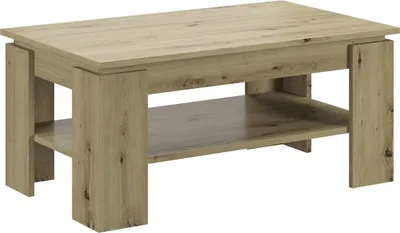 Immagine prodotto di Tavolino Titan a 1 ripiano, decoro rovere.