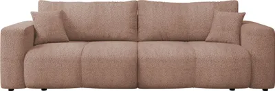 Produktbild von MIRJAN24 Sofa Furyn, Schlafsofa mit zwei Bettkästen und Schlaffunktion, Wellenfeder, zwei Dekorative Kissen (Farbe: Coral 45)