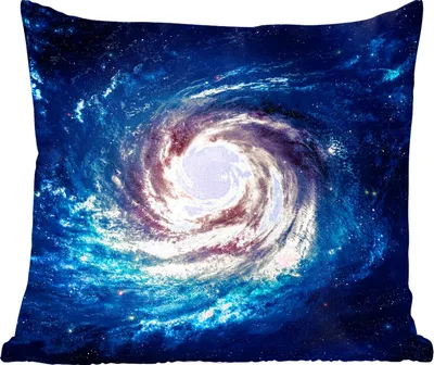 Produktbild von MuchoWow® Zierkissen Sofakissen Wohnzimmer Dekokissen 50x50 cm Sterne - Weltraum - Blau - Komfort - Sofakissen