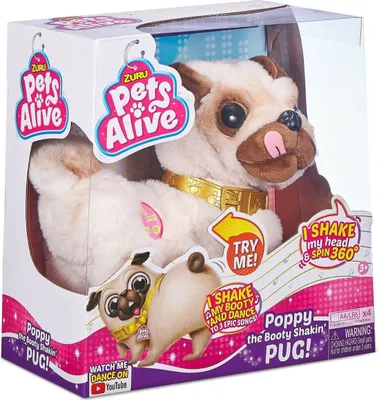 Produktbild von ZURU 9521 - Pets Alive - Poppy der Popo wackelnde Mops