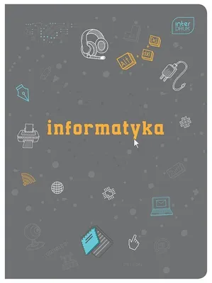 Zdjęcie produktu dla Zeszyt A5 w kratkę 60 kartek Informatyka 10 sztuk mix
