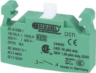 Produktbild von Georg Schlegel Tastkontaktgeber, 1S Kontaktgeber DS Schraublose Federklemmtechnik, Querschnitt 0,75mm² - 2,5mm² - 1