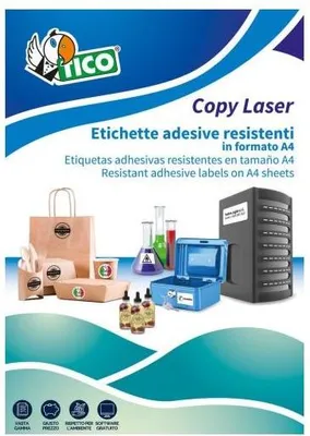Immagine prodotto di Tico LP4P-210297 etichetta autoadesiva Rettangolo Permanente Bianco 70 pz
