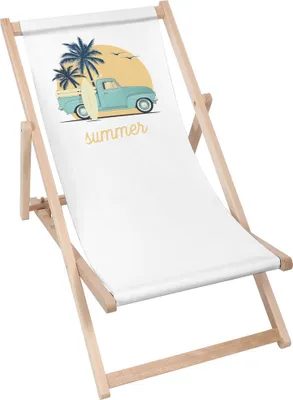 Produktbild von Dreamroots Liegestuhl klappbar Holz bis zu 130 kg, Sonnenliege klappbar mit 3-stufiger Neigungsregulierung der Rückenlehne, Turquoise Car