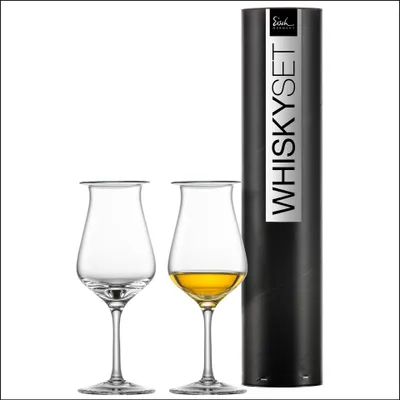 Productafbeelding van Set van 2 mondgeblazen whiskyglazen met deksel
