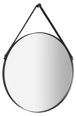 Productafbeelding van Sapho ORBITER spiegel voor rund, met banden, diameter 60 cm, matzwart