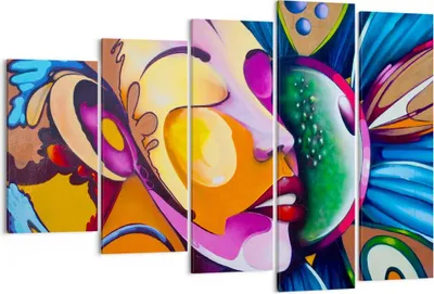 Produktbild von Bild auf Leinwand - Leinwandbild - Abstraktion modern - 150x100cm - Wand Bild - Wanddeko - Leinwanddruck - Bilder - Kunstdruck - Wanddekoration - Leinwand bilder - Wandkunst - EG150x100-3521