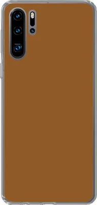 Produktbild von MuchoWow® Handyhülle Schutzhülle Hülle für Telefoonhoesje Huawei P30 Pro Braun - Erdton - Unifarben Silikon Softcase Handy Hülle - Schutzdeckel