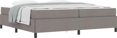 Imagen del producto de Cama tipo Box Spring con colchón Taupé 200 x 200 cm tela
