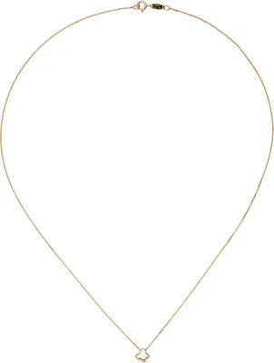 Produktbild von Halskette mit Anhänger Schmetterling Halsschmuck Collier 375 Gold Gelbgold 42cm