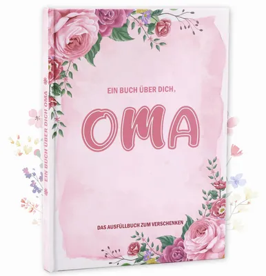 Erinnerungsbuch für Oma – Geschenk zum Geburtstag, Weihnachten, Muttertag