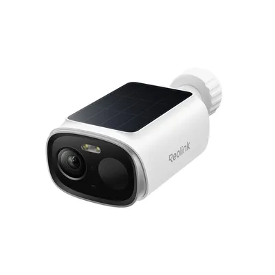 Zdjęcie produktu dla Kamera monitoringu Reolink Argus Solar, 2K+ 5MP, zasilana baterią/panelem słonecznym, dwuzakresowe Wi-Fi 6, detekcja osób, pojazdów i zwierząt, reflektor i syrena, lokalna pamięć