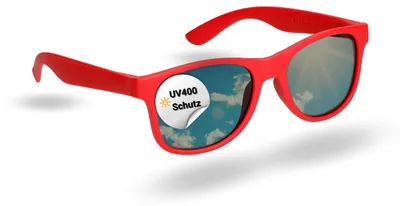 Produktbild von Sonnenbrillen umweltfreundlich 'Umi' - Sonnenbrille Herren & Damen - Brille mit UV400 Schutz für den Sommer - rot