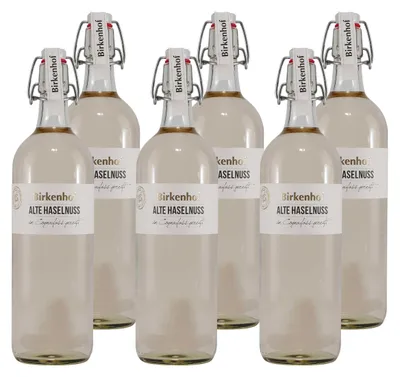Produktbild von Birkenhof Alte Haselnuss Nussbrand (6 x 1,0L)
