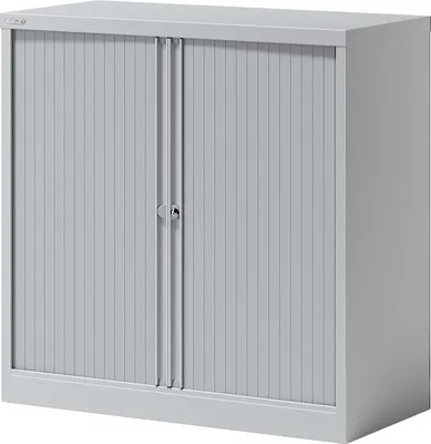Produktbild von BISLEY Rollladenschrank Essentials Maße: 100 x 100 x 47 cm (B x H x T) Anzahl der Fachböden: 1 Fachboden