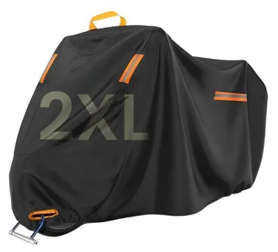 Produktbild von Motorrad Abdeckplane XXL 420D Wasserdicht UV-Beständig Staubdicht Outdoor Winterfest 245x105x125cm