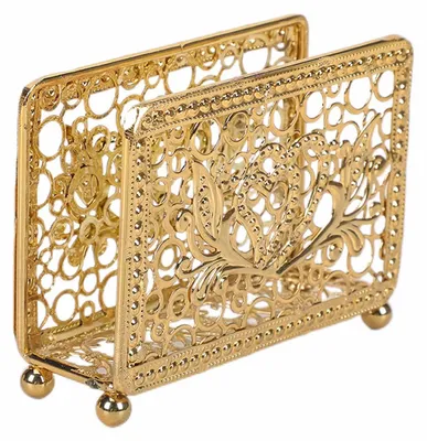 Image de Porte-serviettes en métal - Or - Élégant et durable