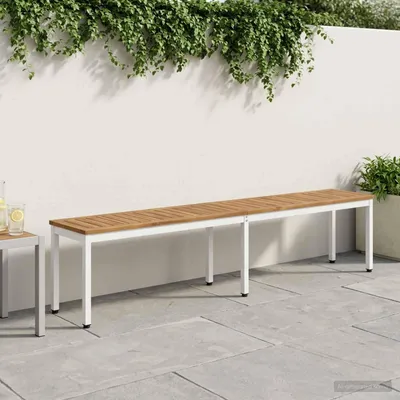 Produktbild von Möbel Gartenbank 201 x 35 x 45 cm Massivholz Akazie Rechtwinklig - Gartenbänke &23839