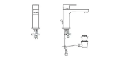 Obrázok produktu pre IDEAL STANDARD A7101AA Umývadlová batéria Edge, Slim,