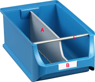 Zdjęcie produktu dla allit 455540 Trennsteg für Sichtlagerkasten ProfiPlus Box 2 / 2L