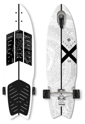 Immagine prodotto di Street Surfing Snaker 36" Striker Cruiser Skateboard Argento  Argento Taglia unica