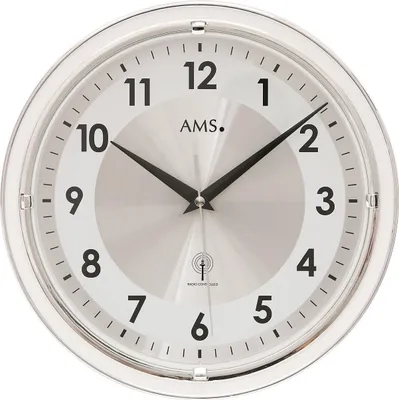 Produktbild von AMS Funk-Wanduhr, Funkwerk, D30x4cm, 5945