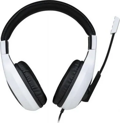 Produktbild von BigBen Connected, Kabelgebundenes PC-Headset mit 3.5mm Klinkenstecker und Mikrofon, Weiß / Schwarz